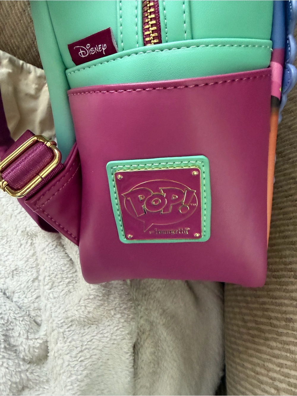 NWOT Disney loungefly Mirabel Encanto backpack house w/ loungefly dust bag - Picture 3 of 12